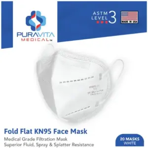 PuraVita Medical KN95 Surgical Mask | FDA 510(k) Certified